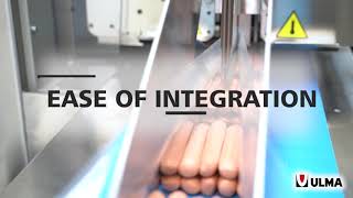 Sausage packaging in flow pack HFFS with flexible film [upl. by Sabsay]