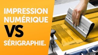 La sérigraphie et limpression numérique expliquées [upl. by Rosenbaum]