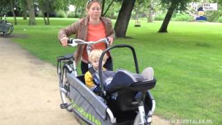 Bakfiets review Gazelle Cabby [upl. by Aserehs]