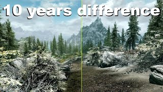 Original Skyrim 2011 VS Skyrim Anniversary Edition [upl. by Jez989]