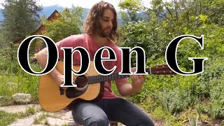 Open G Tuning Acoustic Guitar Blues [upl. by Midas302]