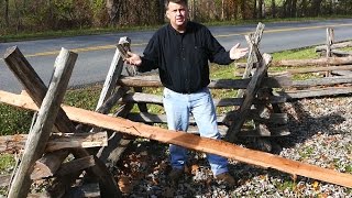 How to Make a SplitRail Fence by Rob Wolford [upl. by Hpesoy]