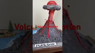 Volcanic Eruption project  Volcano Eruption DIY  Social Science Project pupilship [upl. by Farrand]