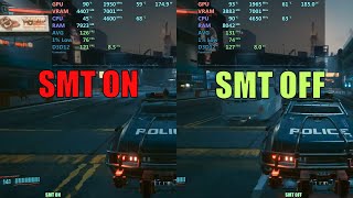 SMT off vs SMT on  Ryzen 5000 5600x [upl. by Eirhtug516]