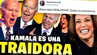 Kamala Harris EXIGE LA RENUNCIA DE JOE BIDEN como Presidente 🤣 Para ser la 1er mujer Presidente [upl. by Rehpretsirhc688]