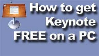 How to get Keynote FREE on a PC Windows computer [upl. by Enrobso206]