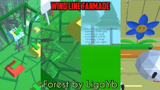 Wind Line Dancing Line Fanmade  Forest by LigaYb  All Paths [upl. by Ilujna]