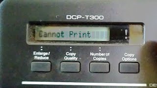 Cannot Print Refill BK Ink Printer Brother Type DCP T300 [upl. by Tippets]