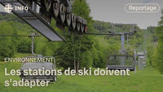 Les stations de ski du Québec face aux changements climatiques [upl. by Aiselad]