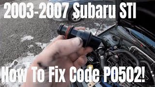 20032007 Subaru STI P0502 Speed Sensor Code [upl. by Hsima]