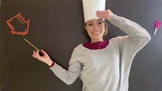 Cómo hacer un gorro de chef para niños y niñas [upl. by Aletse]