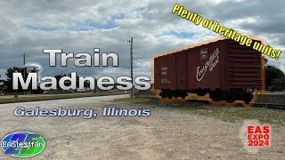 Train Madness  Galesburg IL [upl. by Yeldah]