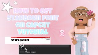 How to get starborn font Tutorial  Ava Briar [upl. by Stevana]