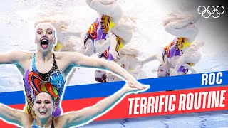 ROCs Amazing Performance in Artistic Swimming at Tokyo 2020🥇 [upl. by Arraic]