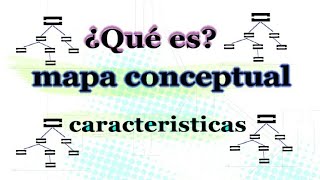 El MAPA CONCEPTUAL cómo se hace elementos características ejemplos [upl. by Alexandr]