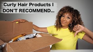 Curly Hair Products I DONT RECOMMEND  BiancaReneeToday [upl. by Tung]