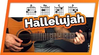 Hallelujah Guitar Tutorial Jeff Buckley Easy Chords Guitar Lesson [upl. by Amadeus510]