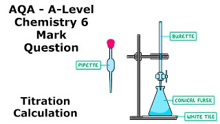 ALevel Chemistry  Titration Calculation  6 Mark Question Walkthrough [upl. by Isiah]