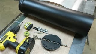 how to install a damper in a stove pipe [upl. by Sim]