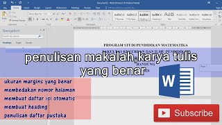 Lengkap Inilah cara penulisan makalah yang benar [upl. by Kwabena300]