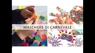 Maschere di Carnevale per bambini  DIY  Tutorial  EllediLaura [upl. by Netsirhk154]