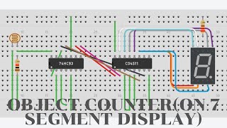 Object Counter Using 7 Segment Display on Tinker CAD [upl. by Adnilev]