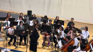 Elise performing a violin solo at MVMS Orchestra Concert [upl. by Nura77]