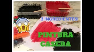 HAZ TU PROPIA PINTURA PARA MANUALIDADES FACIL Y RAPIDO Pintura casera con 3 ingredientes FACECRAFT [upl. by Norha]