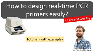 How to design primers for realtime PCR qPCR for gene expression Easily and quickly PrimerQuest [upl. by Sima]