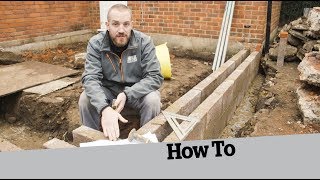 How to Start Building Walls How to Build an Extension 3 [upl. by Jane]