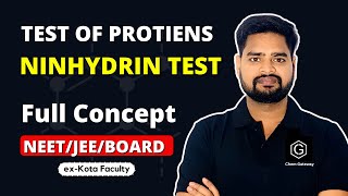 Ninhydrin Test  Test of Amino acid  Chemical Test for Protein  IITJEE  NEET BOARDS CHEMGATEWAY [upl. by Leemaj]