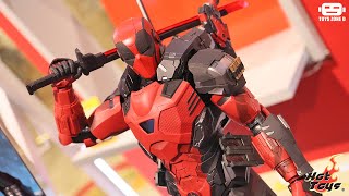 First Look Hot Toys  Armorized Warrior  Armorized Deadpool CMS09D42 [upl. by Quillon223]