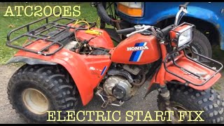 84 Honda Big Red 200ES Electric Start Troubleshoot  Fix [upl. by Akemal]