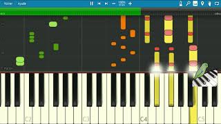 Sálvame  Dread Mar I  Piano  Notas Musicales  Synthesia [upl. by Ellennod827]