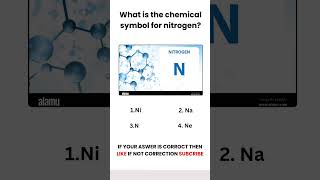 What is the chemical symbol for nitrogenQUIZ amp KNOWLEDGEshorts [upl. by Harl]