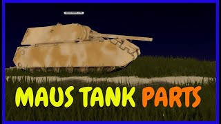 WAR TYCOON MAUS TANK PARTS  Locations 2024   Roblox [upl. by Ecurb660]