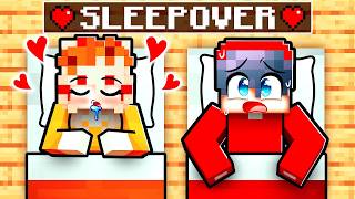 Cash amp Mia SLEEPOVER in Minecraft [upl. by Igic]