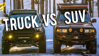 Truck vs SUV for Overlanding  Which Is Better [upl. by Adnwahsat616]