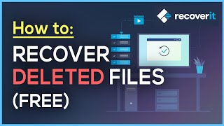 How to RECOVER DELETED FILES  Wondershare Recoverit FREE [upl. by Meldoh]