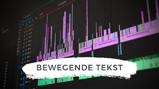 Hoe maak je bewegende tekst in Premiere Pro [upl. by Simona]