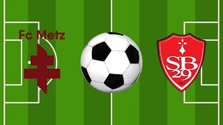 FC Metz vs Brest Résumé et Buts  Ligue 1 202324  PES 21 Gameplay [upl. by Rolfston]