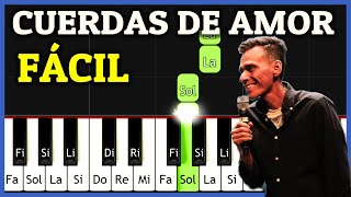 CUERDAS DE AMOR Julio Melgar Piano Tutorial Fácil Melodía y Partitura [upl. by Leunad]