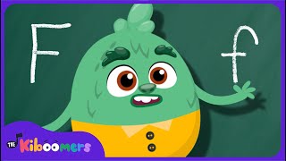 Letter F Song  THE KIBOOMERS Preschool Phonics Sounds  Uppercase amp Lowercase Letters [upl. by Vivl163]