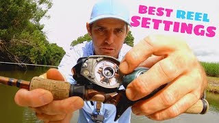 SKIP CASTING REEL SETTINGS amp TIPS  tuning your Baitcaster [upl. by Ayekan483]