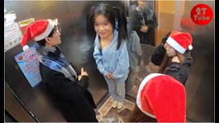 2T Asia Elevator Prank 9 Eng Sub [upl. by Worl691]