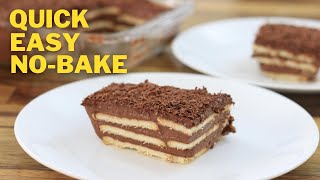 Chocolate Biscuit Pudding Recipe [upl. by Enrahs]