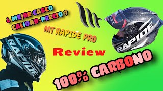 Mejor CASCO MT RAPIDE PRO CARBONO Review y unboxing [upl. by Lednyk]