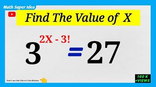 Nice Exponent Factorial Math Simplification Find the Value of X [upl. by Ecirtnahs]