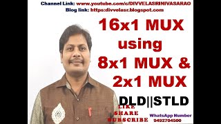 161 Multiplexer using 81 and 21 Multiplexer  16x1 Multiplexer using 8x1 and 2x1 Multiplexer [upl. by Arabel592]