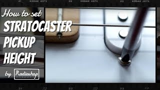 How To Set Stratocaster Pickup Height [upl. by Asilem]